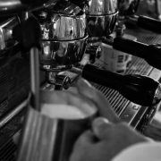 Cimbali Milk froth and coffee